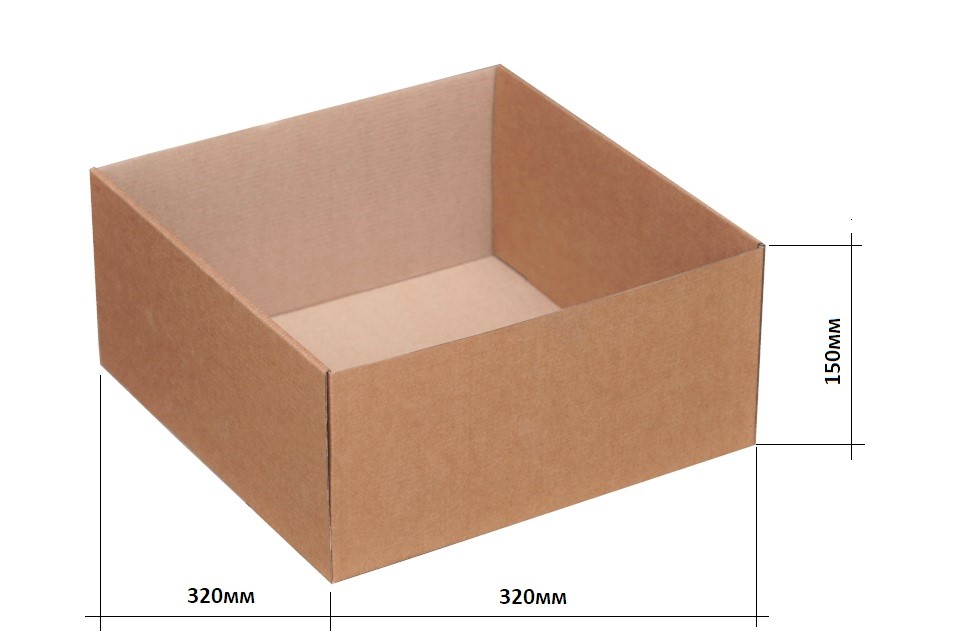 картинка Коробка для венков и подарков 320*320*150 3шт/уп от ООО Яркий Мир